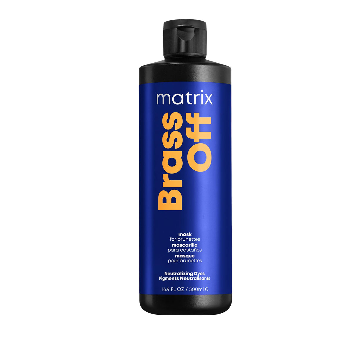 Matrix Brass Off Hair Mask 16.9 Fl Oz - Neutralizes Orange Tones, Repairs Color Treated Hair