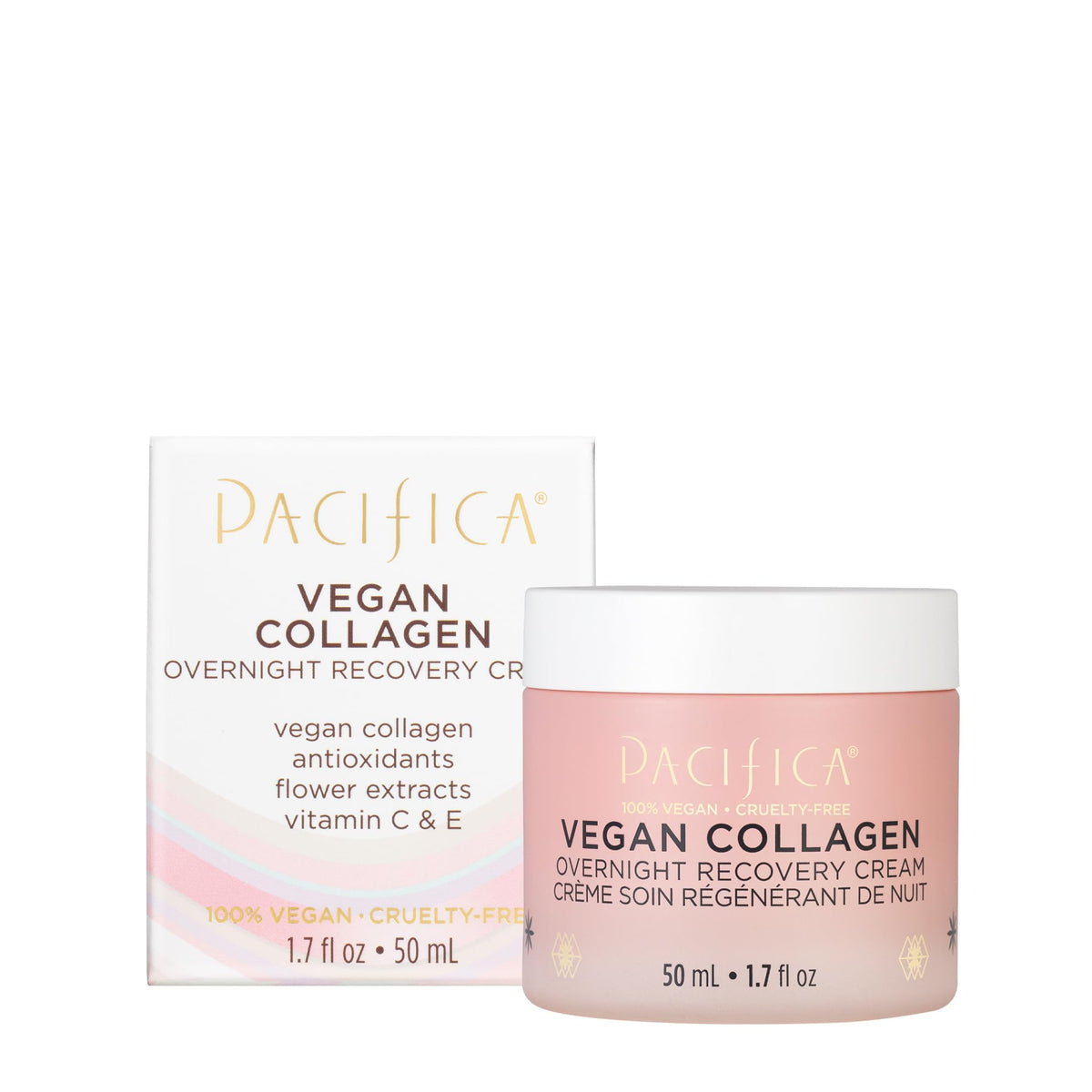 Pacifica Vegan Collagen Overnight Recovery Cream 17 oz