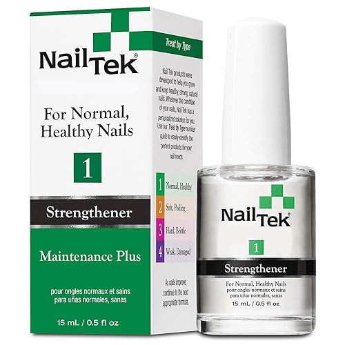 Nail Tek Maintenance Plus 1 Treatment For Healthy Nails With Wheat Protein & Calcium, 0.5 Oz