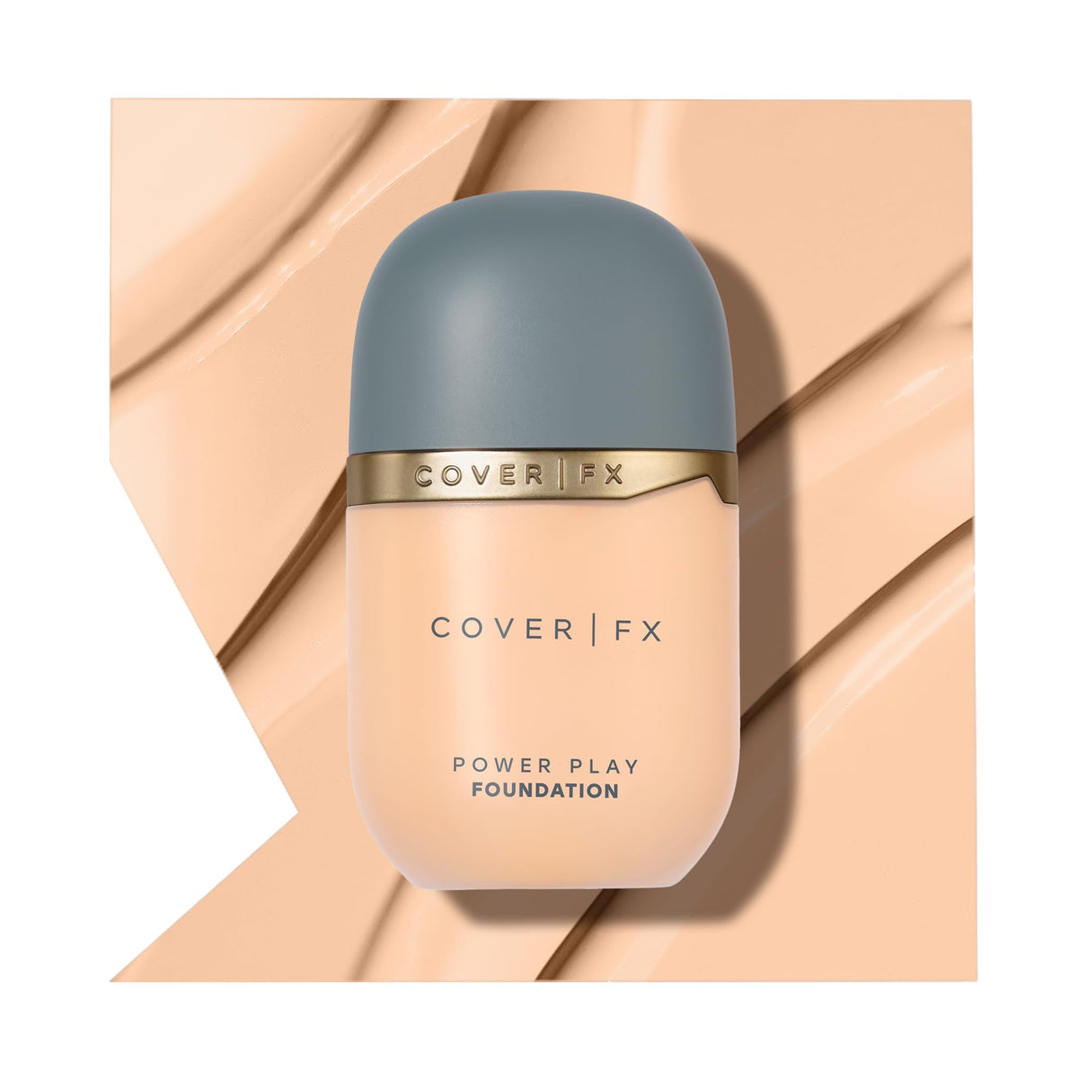 Cover Fx Power Play Foundation F1 - Full Coverage, Waterproof, Natural Matte Finish, 1 Fl Oz