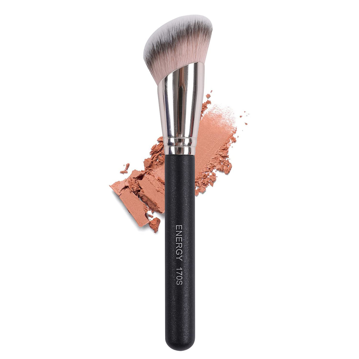 ENERGY Large Powder Foundation Brush - Vegan Synthetic Bristles for Buffing & Blending