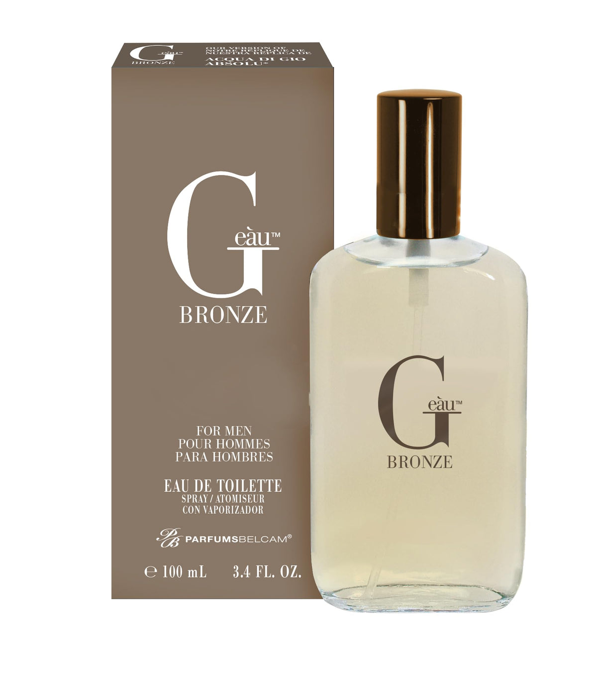 Pb Parfumsbelcam G Eau Bronze Eau De Toilette Spray, 3.4 Fl Oz - Designer Inspired Fragrance