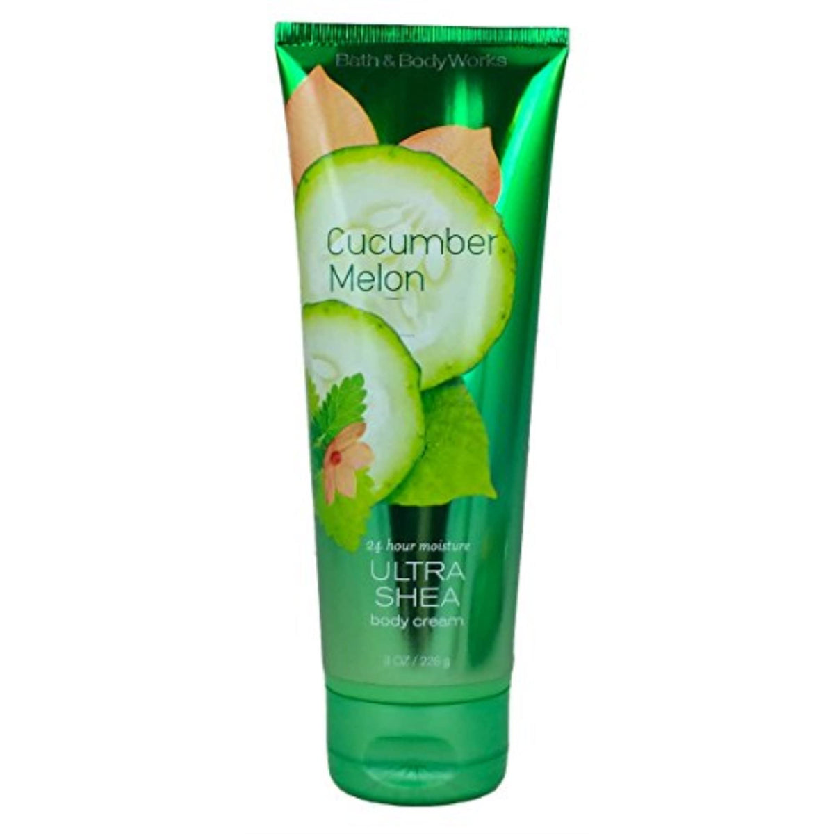 Bath & Body Works Cucumber Melon Body Cream, 8 Oz - New Bottle Style, Ivory