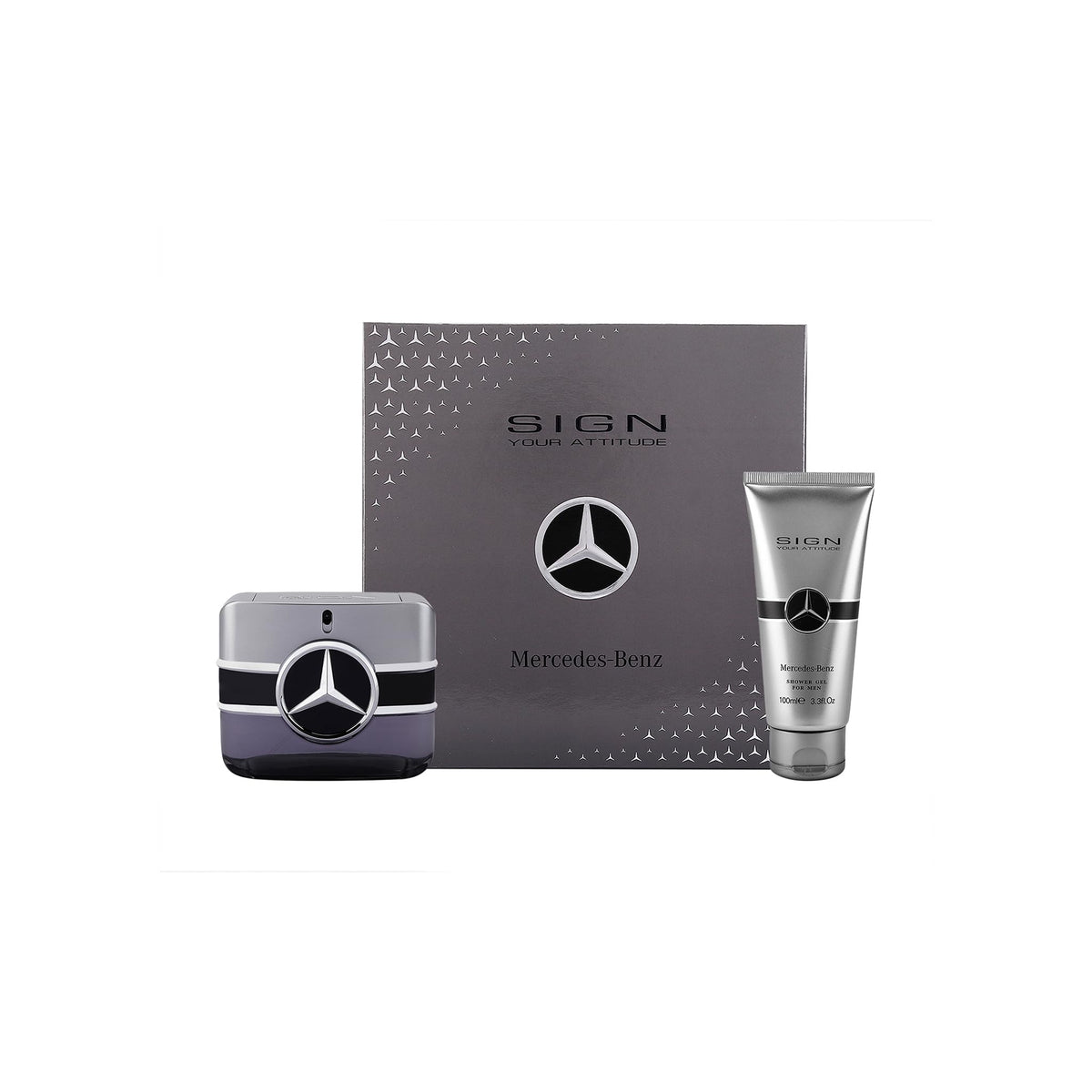 Mercedes-Benz Sign Your Attitude Giftset - Men'S Cologne & Body Wash, 2 Pc Eau De Toilette Set