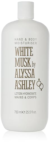 Alyssa Ashley White Musk Hand & Body Lotion 750Ml - Moisturizing & Fragrant Skin Care