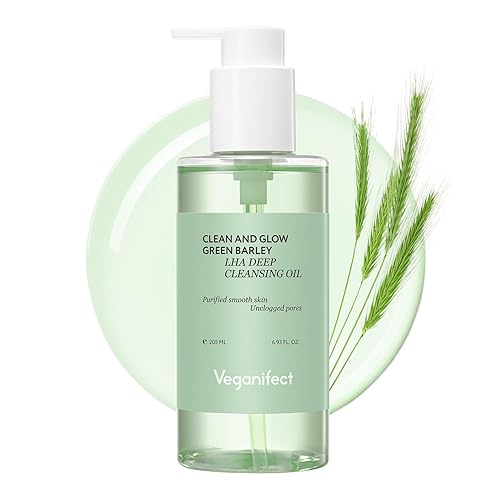 Veganifect Lha Deep Cleansing Oil - Makeup Remover, Blackhead & Whitehead Treatment, 6.93 Fl Oz