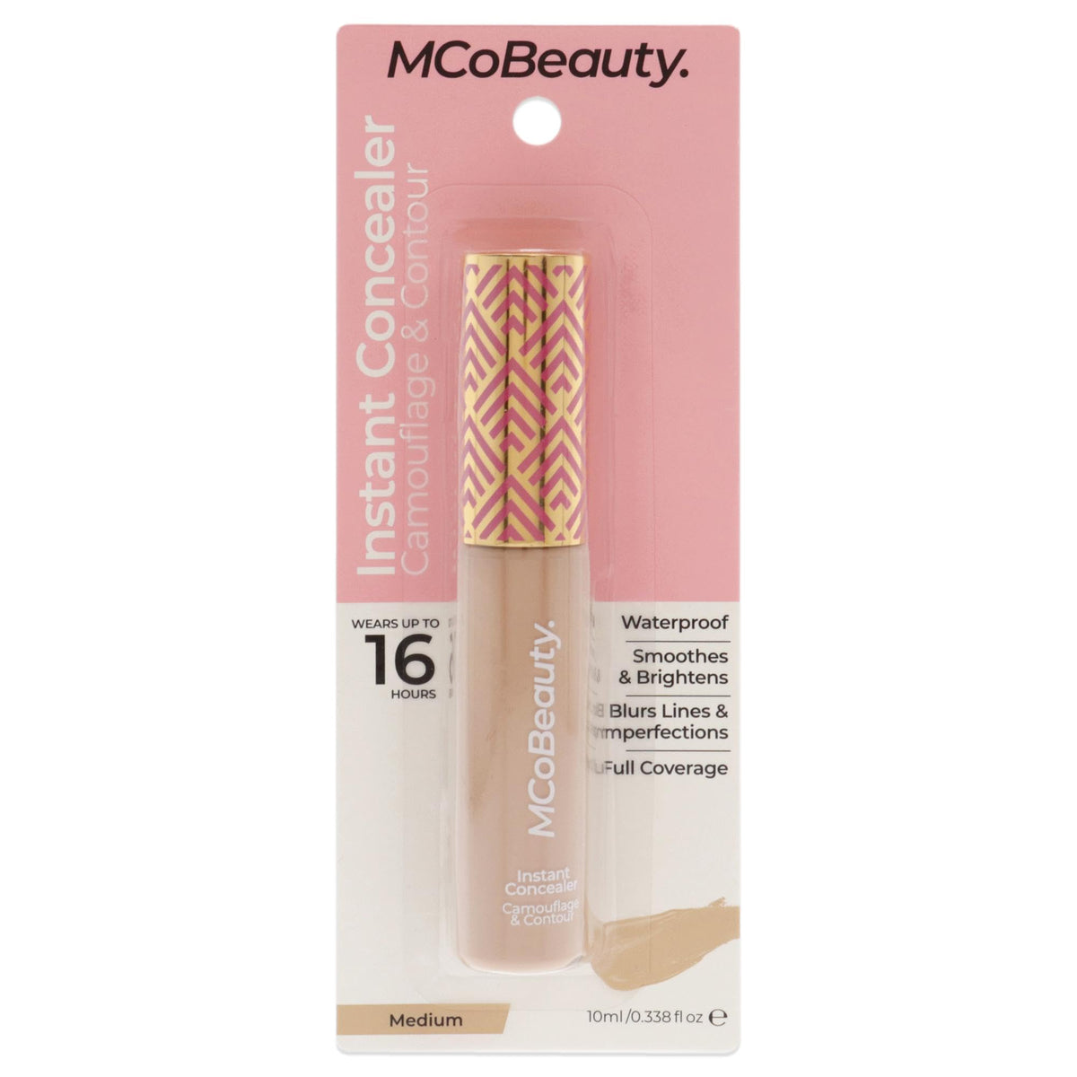 Mcobeauty Instant Camouflage Concealer - Full Coverage, Highly Pigmented, Medium, 0.3 Oz