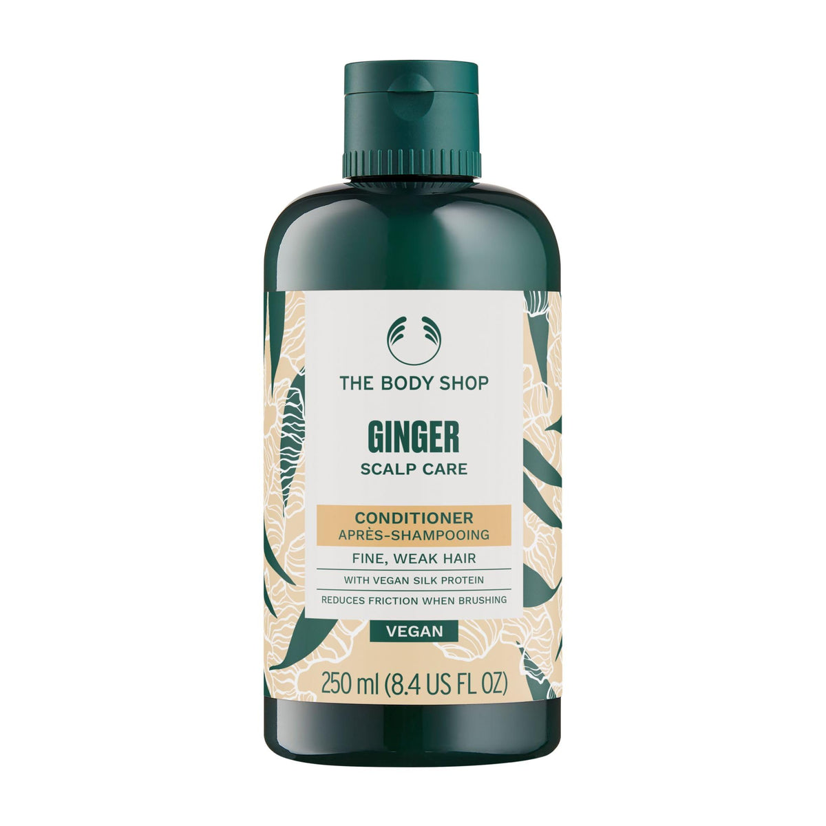 The Body Shop Ginger Scalp Care Conditioner, Vegan, Green, 8.4 Fl Oz