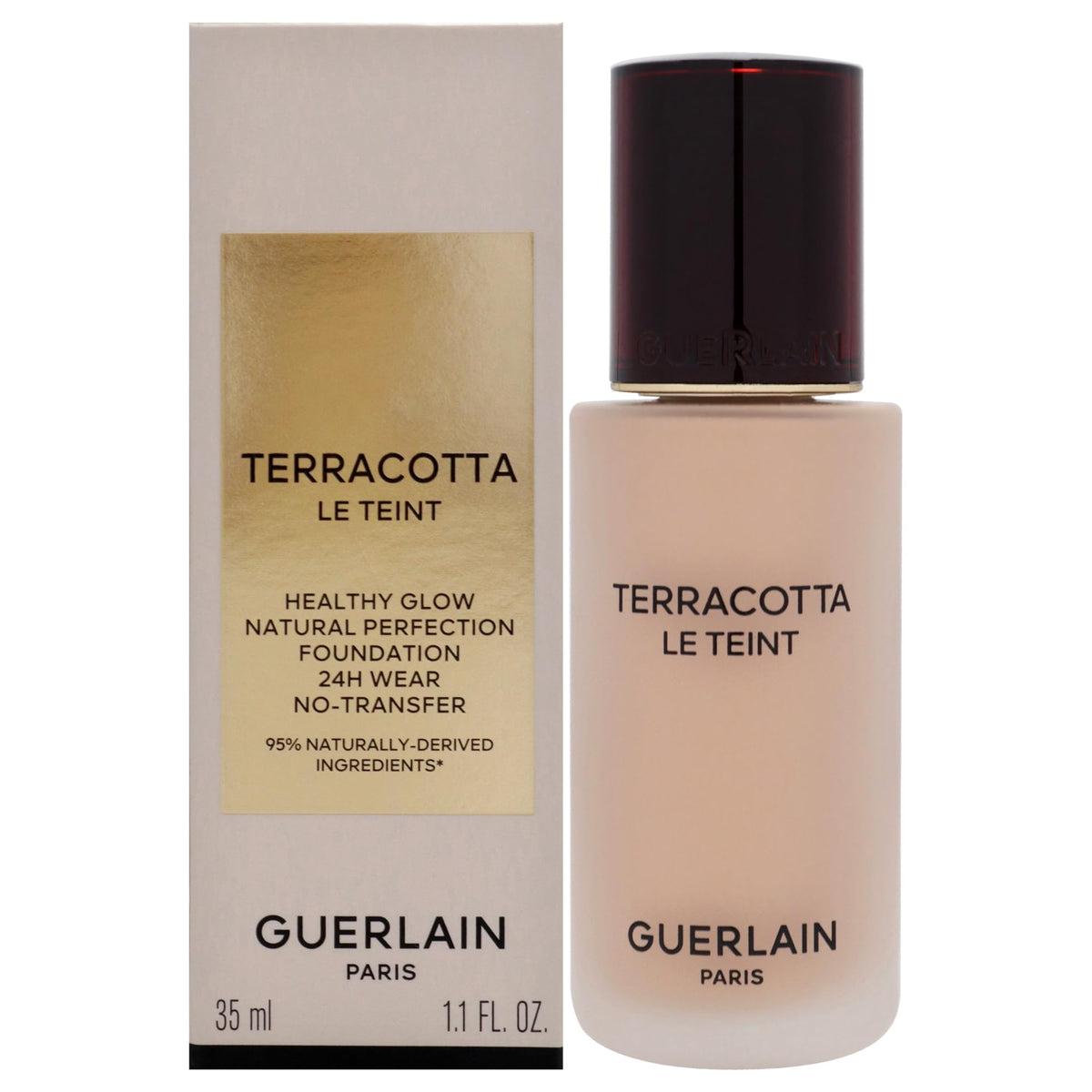 Guerlain Terracotta Le Teint Foundation 1W Warm 1.1 Oz - Lightweight, Flawless Finish For Women