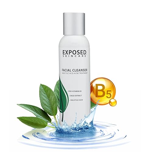 Exposed Skin Care Acne Facial Cleanser - Salicylic Acid Face Wash For Acne Prone Skin, 4 Fl Oz