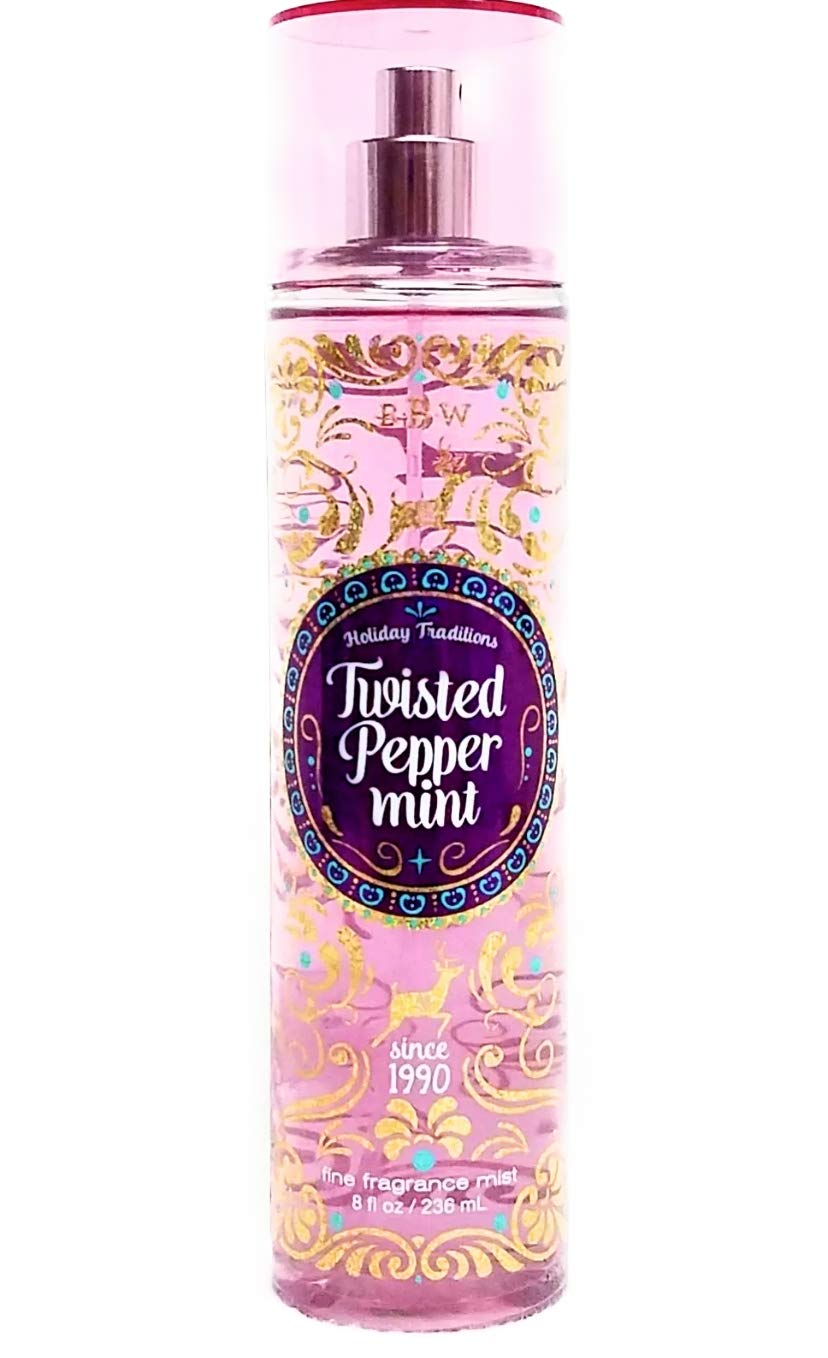 Bath & Body Works Twisted Peppermint Fine Fragrance Mist - 8 Fl Oz, Holiday Scent