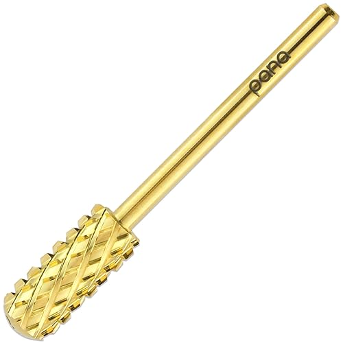 Pana Gold Carbide Nail Drill Bit - 3/32&quot; Smooth Top Small Barrel, 4X Coarse