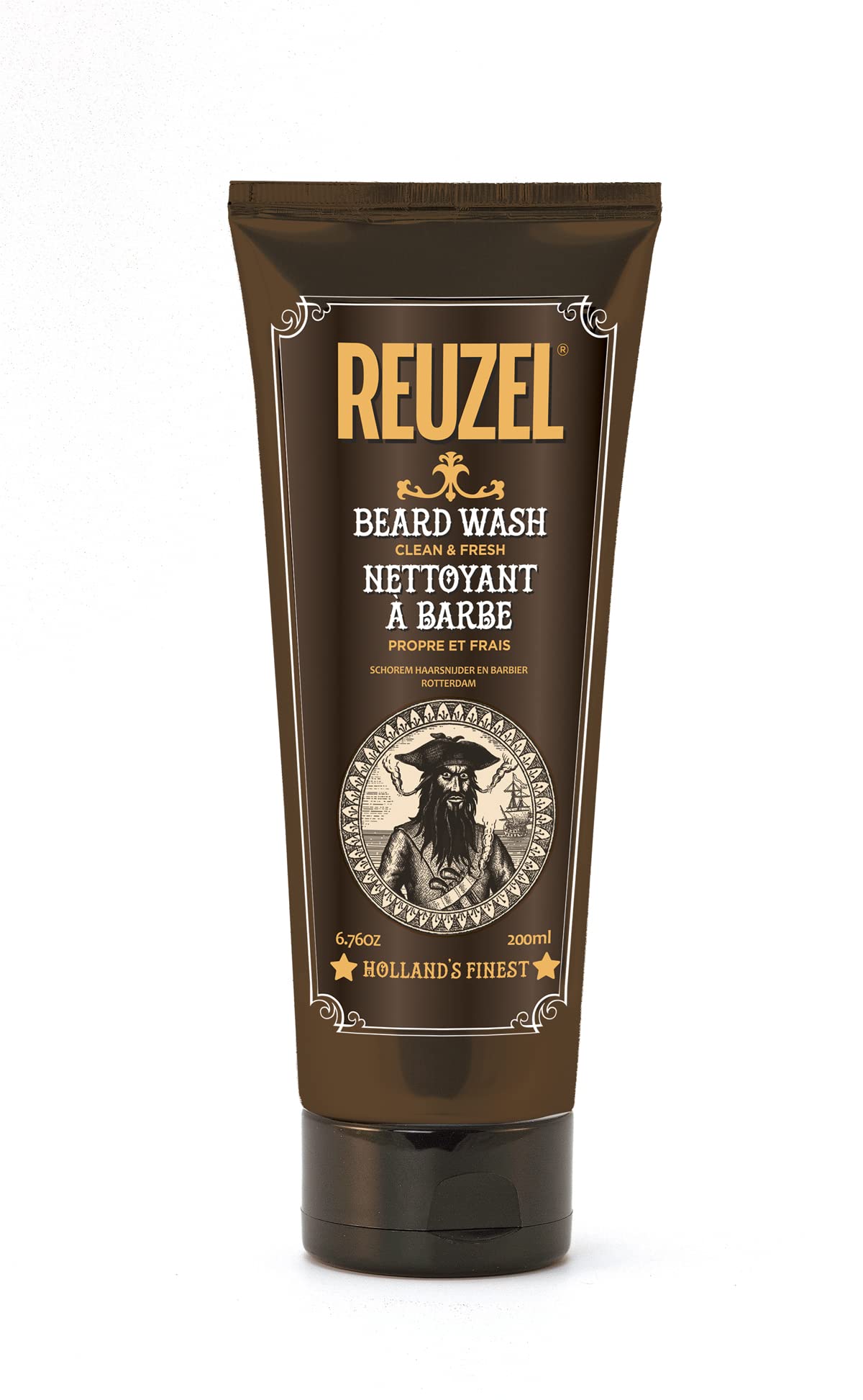 Reuzel Clean And Fresh Beard Wash For Men, 6.76 Oz - Gentle Cleansing For Healthy Beards