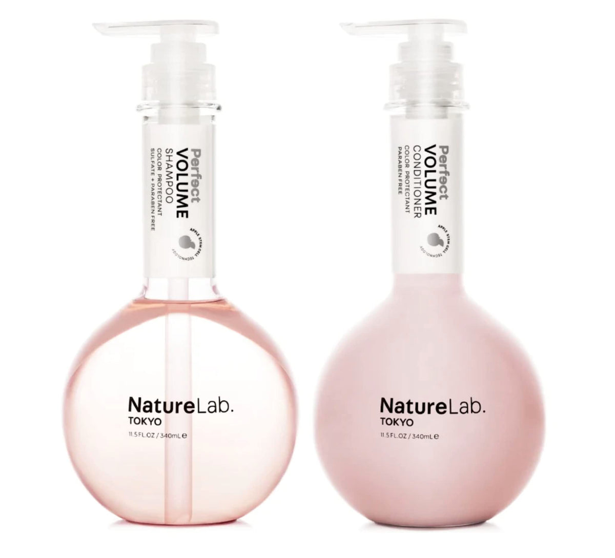 Naturelab. Tokyo Perfect Volume Shampoo & Conditioner Duo - Frizz Control, 11.5 Fl Oz Each