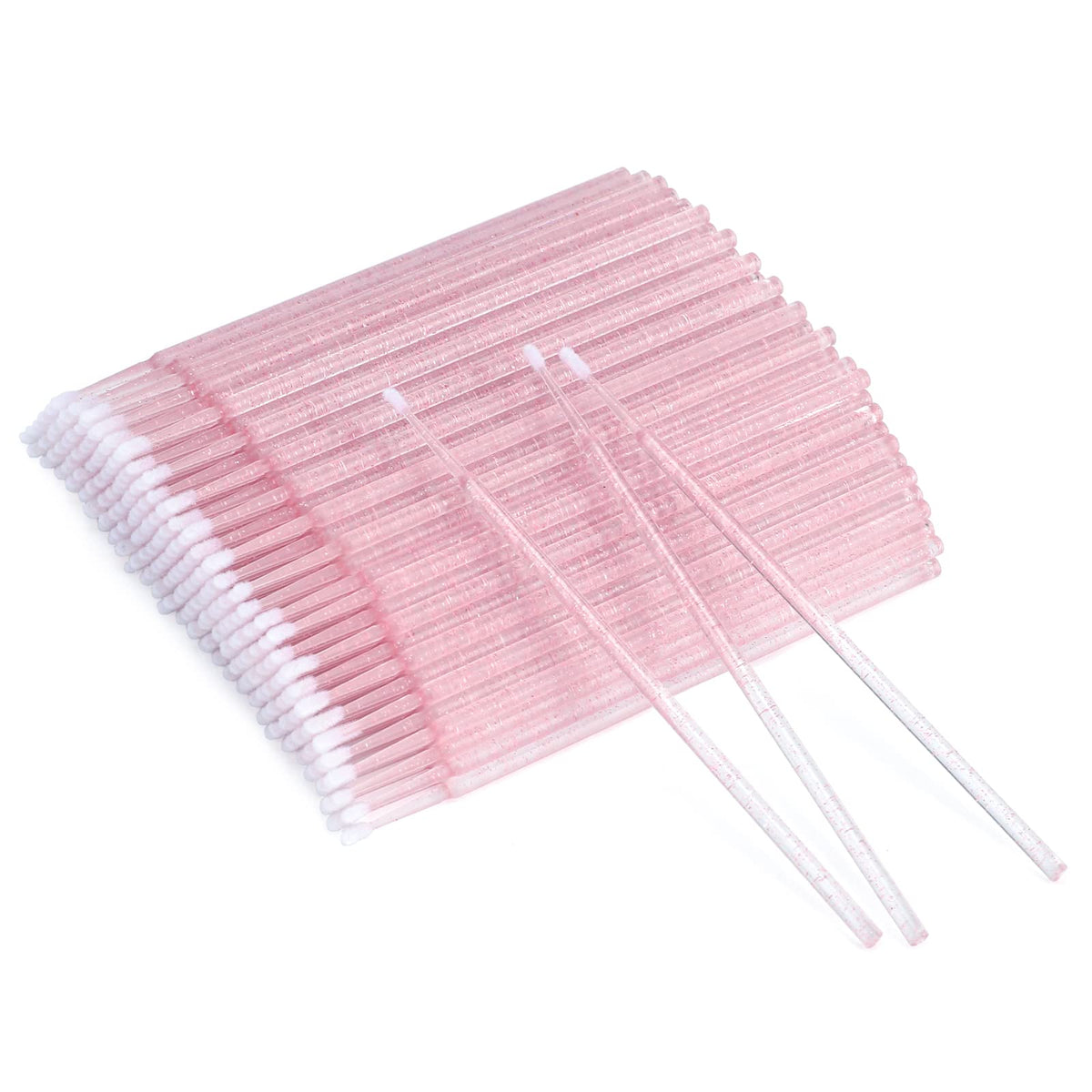 G2Plus 500Pcs Baby Pink Micro Applicators Brushes For Makeup, Eyelash Extensions, And Nails