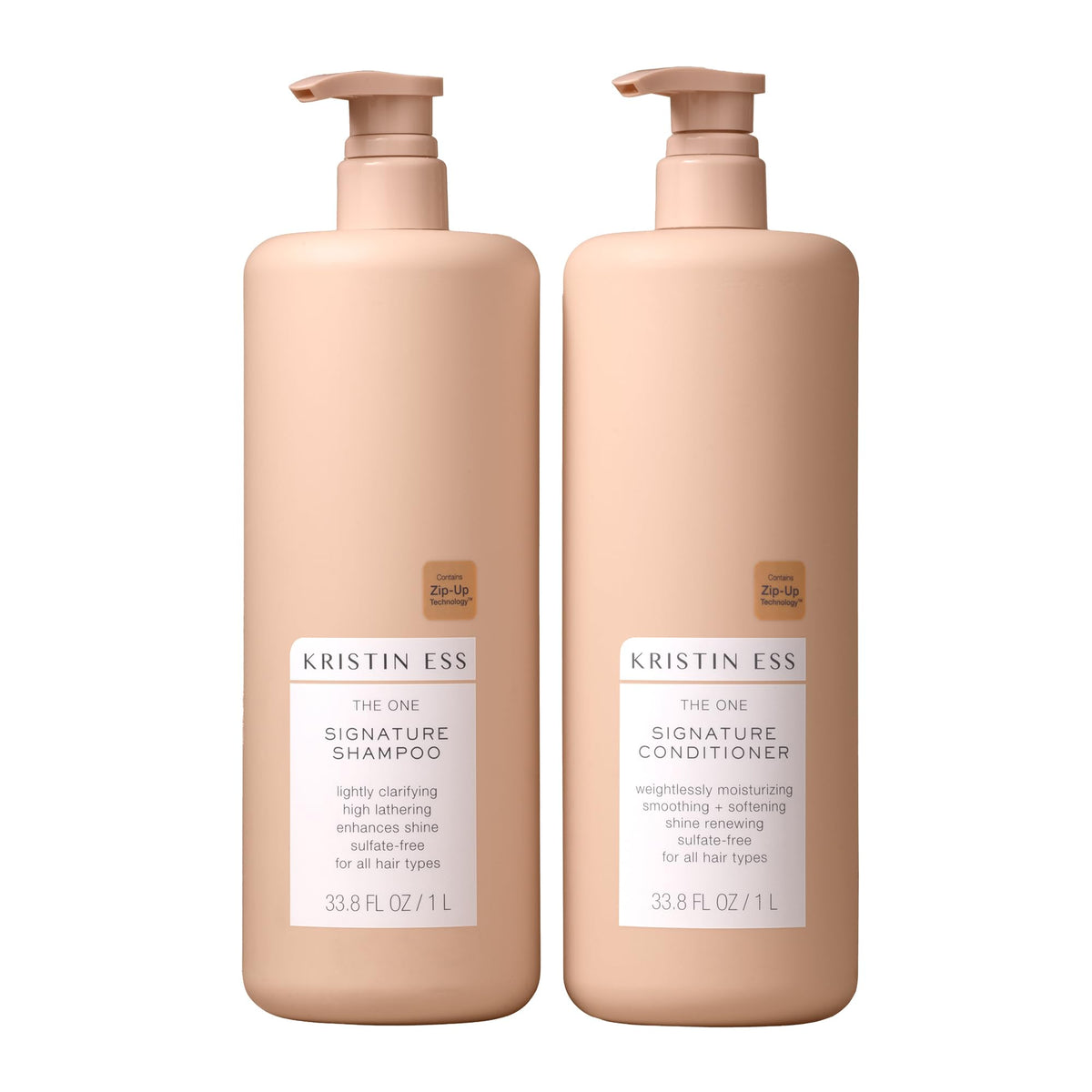 Kristin Ess Signature Shampoo & Conditioner Set, Sulfate Free, Color Safe, 33.8 Fl Oz, Pear