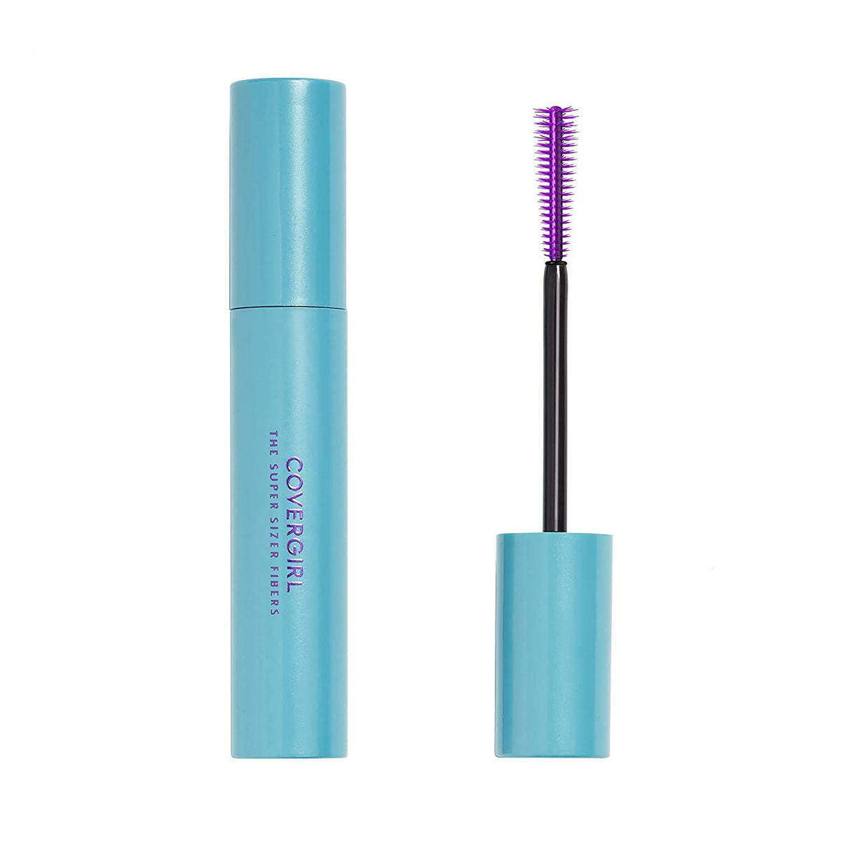 Covergirl Super Sizer Fibers Mascara, Black - Pack Of 2 For Volume And Length