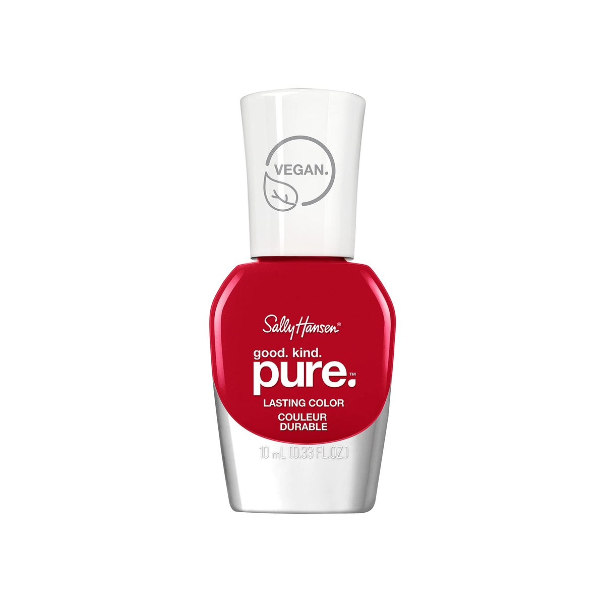 Sally Hansen Good.Kind.Pure Vegan Nail Color - Natural Red, 0.33 Fl Oz, Cruelty-Free