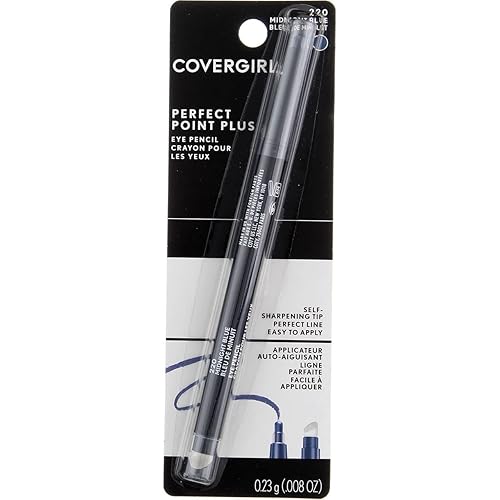 Covergirl Perfect Point Plus Eye Pencil, Midnight Blue - Self Sharpening, 0.08 Ounce