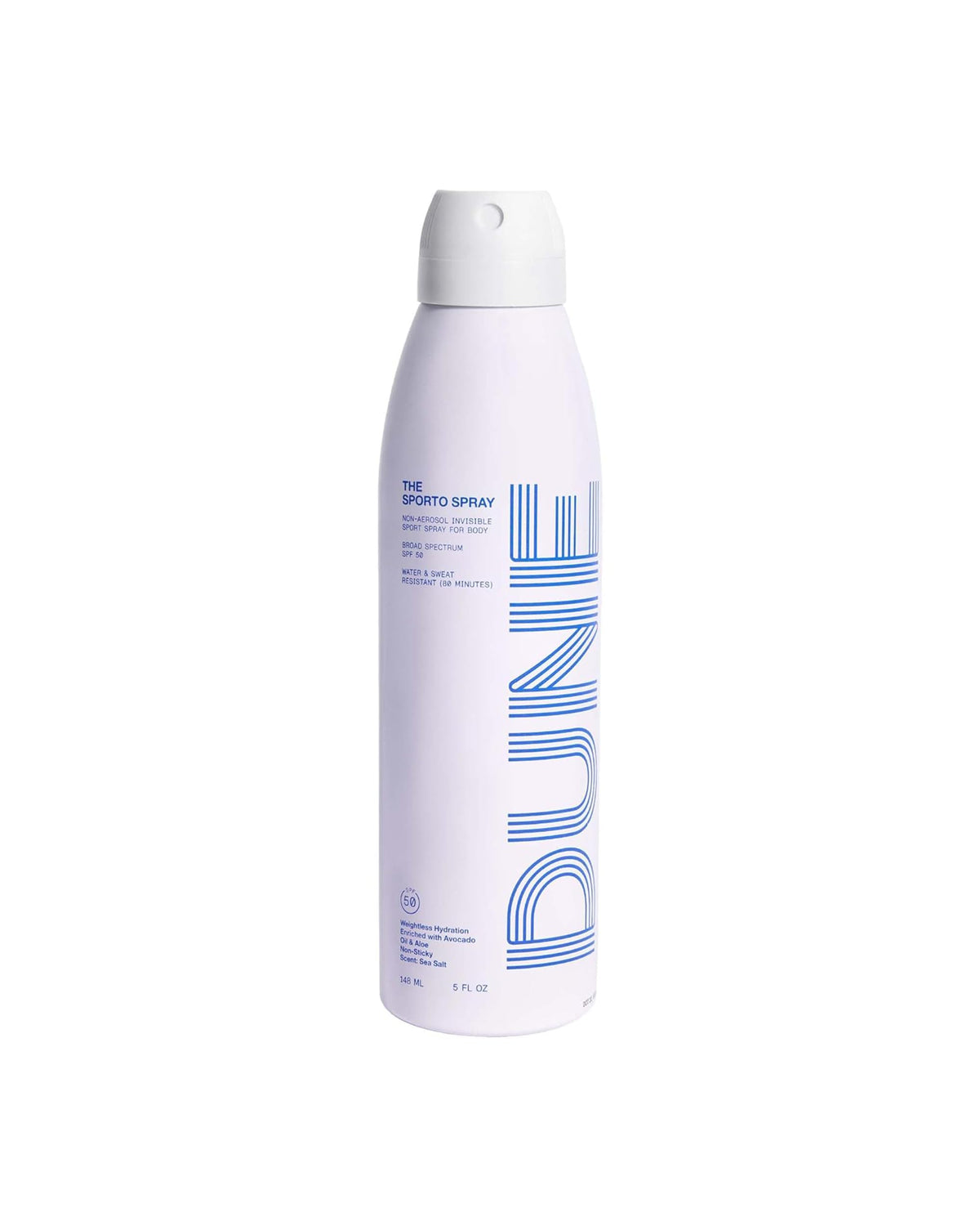 Dune Suncare Sporto Spray Sunscreen Spf 50, Water & Sweat Resistant, 5.5 Fl Oz