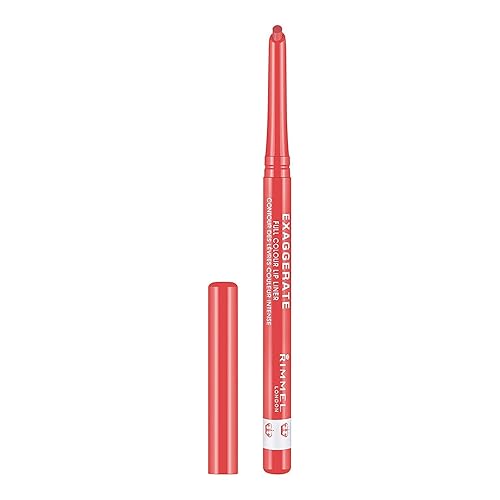 Rimmel Exaggerate Lipliner 102 - Full Colour Red, 1 Count, Perfect For Defining Lips