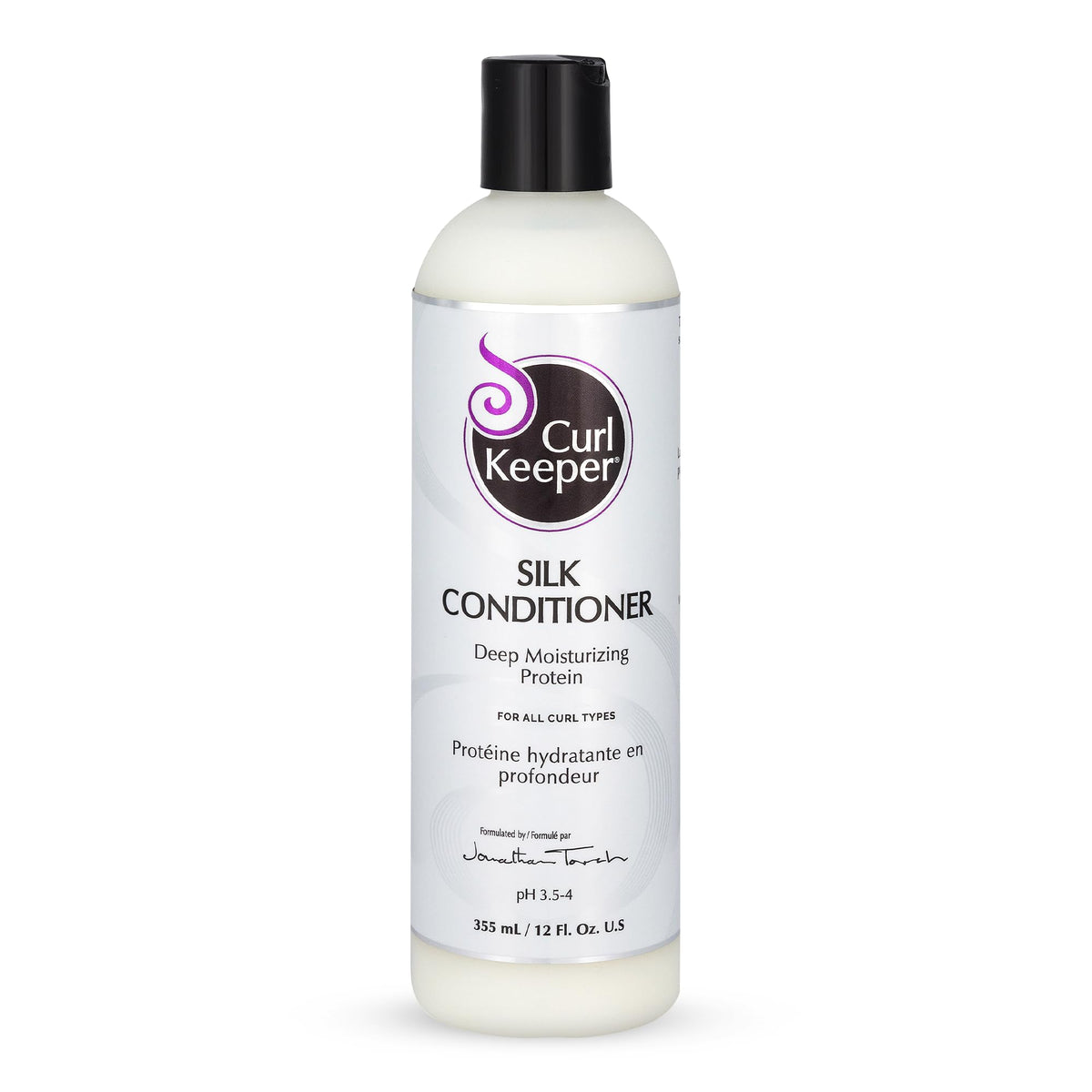 Curl Keeper Silk Conditioner 12 Fl Oz - Deep Moisturizing Daily Conditioner For Curly Hair