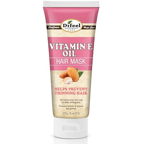 Difeel Vitamin E Oil Hair Mask 8 Oz - Volumizing & Restorative Treatment For Healthy Hair