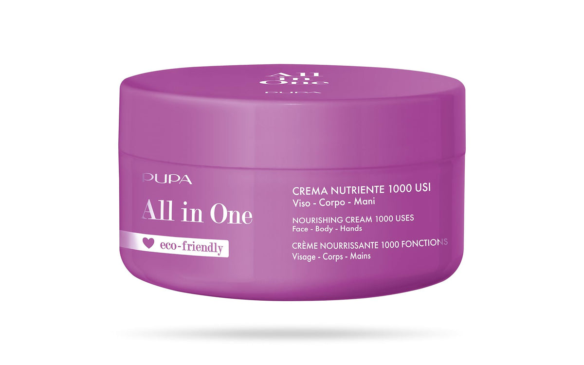 Pupa Milano All In One Nourishing Cream - Avocado & Coconut Oils, 11.8 Oz, Moisturizer For Dry Skin