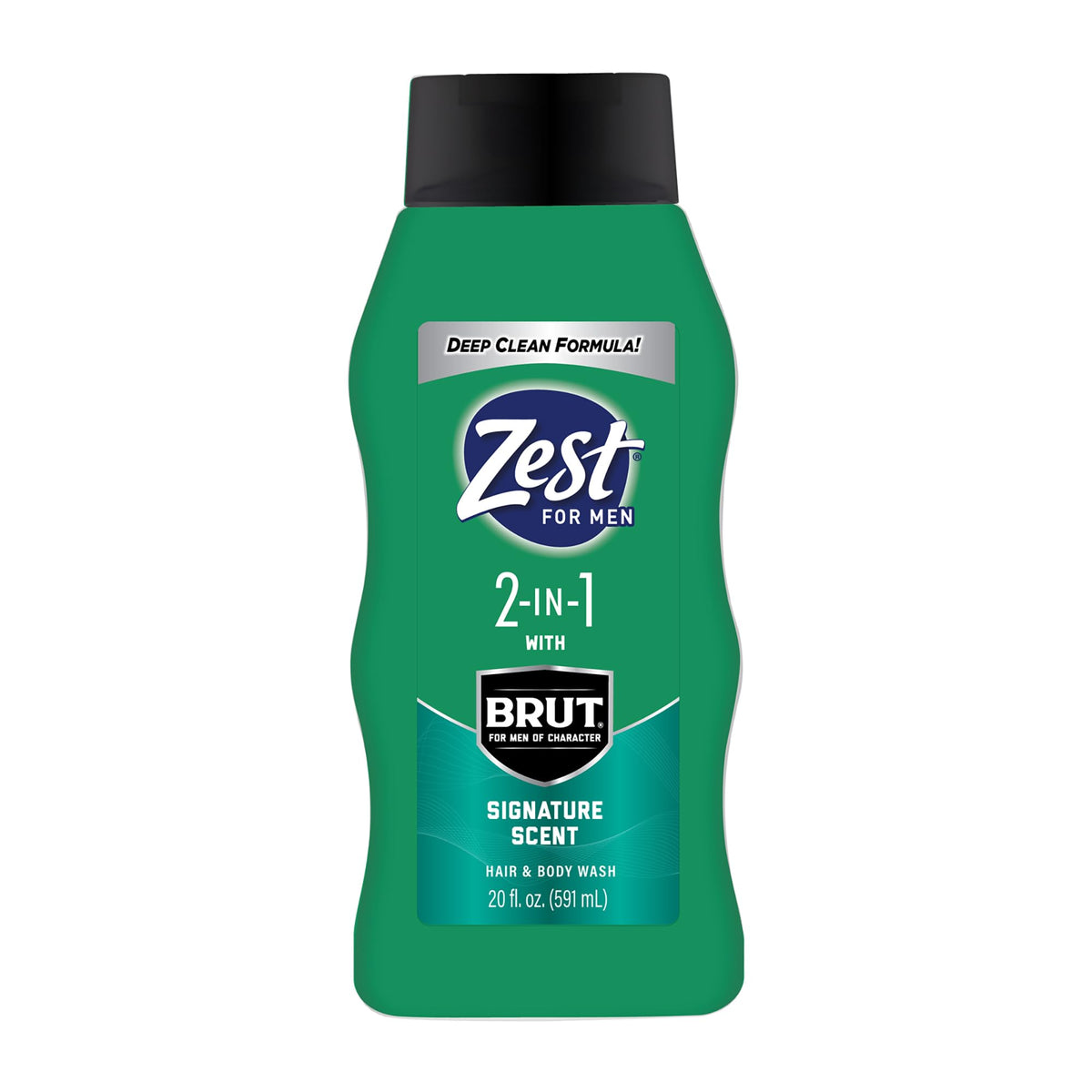 Zest 2-In-1 Body Wash For Men - Cleanses Hair & Body - Refreshing Cranberry Scent - 20