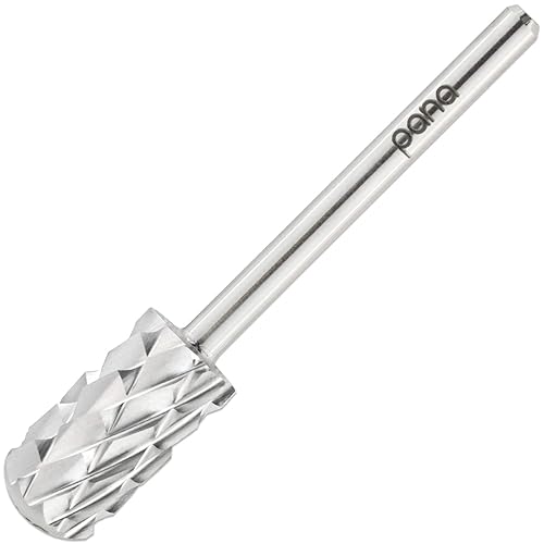 Beauticom Pana 3/32&quot; Carbide Safety Nail Drill Bit - Silver Large Barrel, 5X Coarse, Extra Fine