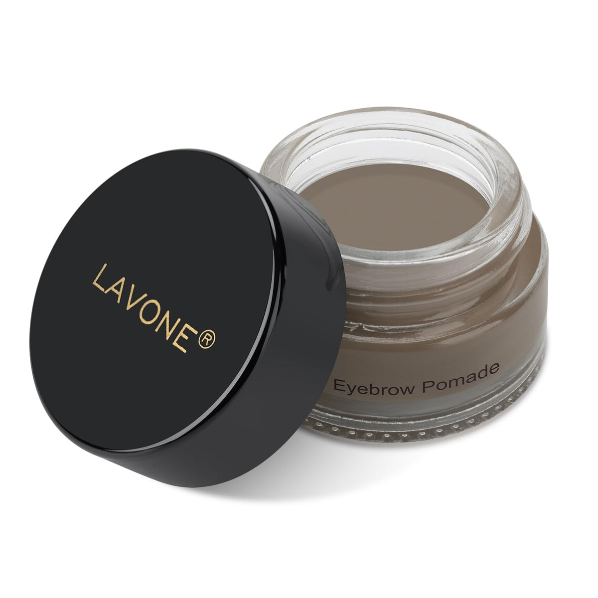 Lavone Waterproof Eyebrow Pomade - Long-Lasting, Smudge Proof, Dark Gray, All Skin Types