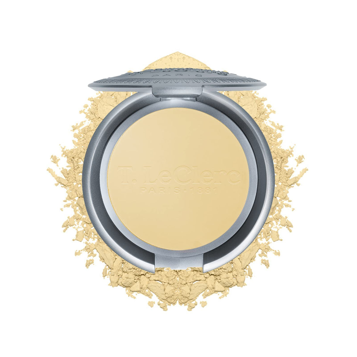 T. Leclerc Compact Pressed Powder No. 01 Banane - Longwear Matte Finish, Medium To Full Coverage