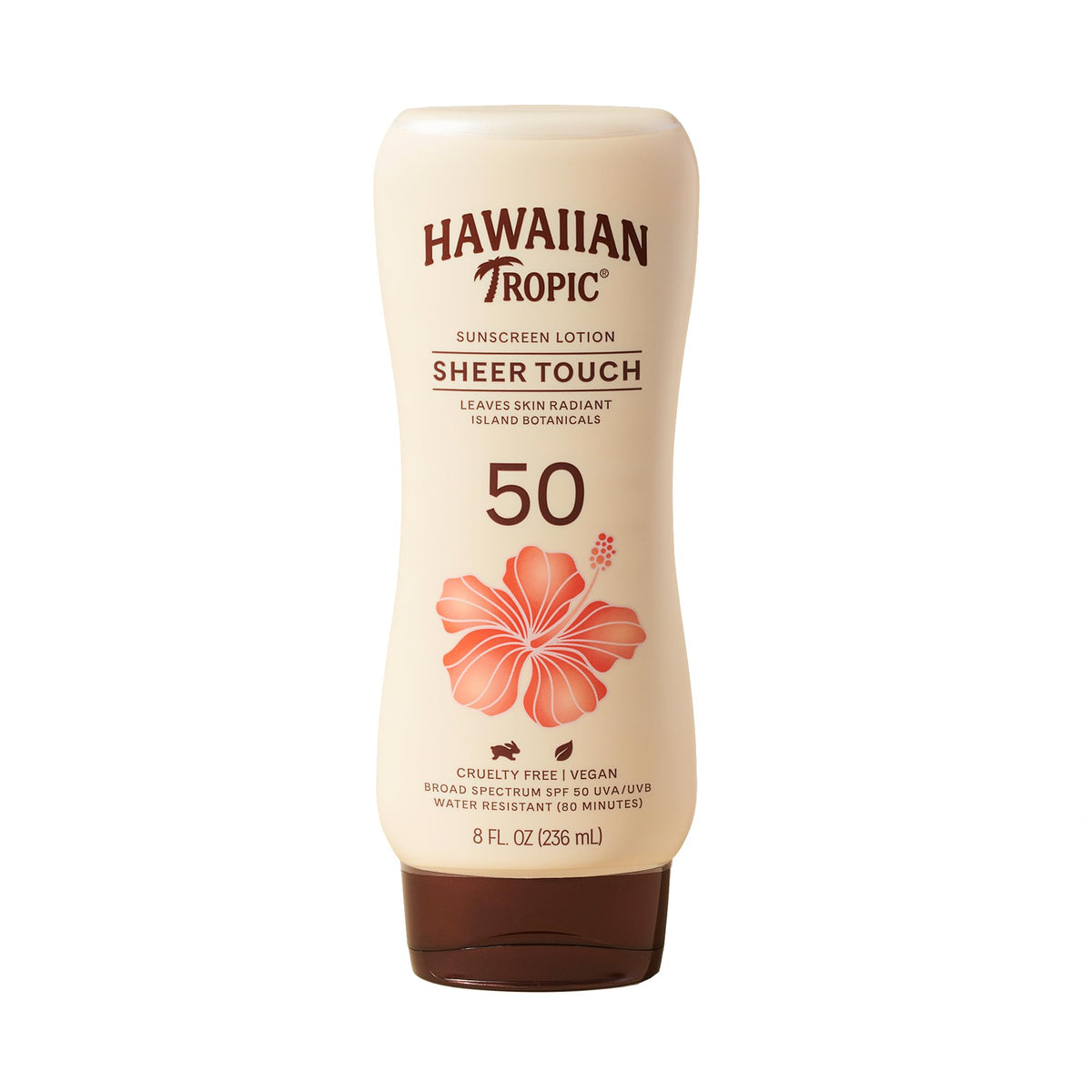 Hawaiian Tropic Sheer Touch Ultra Radiance Sunscreen Spf 50, 8Oz - Oxybenzone Free, Broad