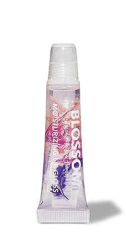 Blossom Grape Scented Lip Gloss Tubes, 0.3Oz Moisturizing Flower Gel With Jojoba Oil