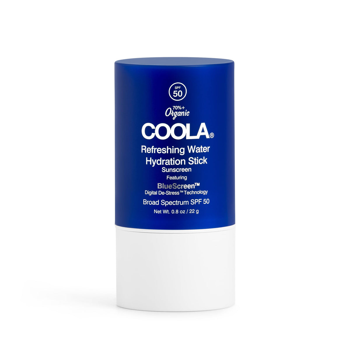 Coola Organic Water Stick Moisturizer Spf 50, Dermatologist Tested, 0.8 Fl Oz