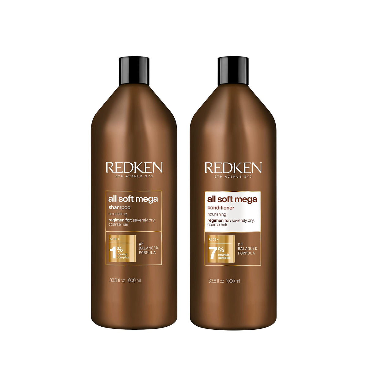 Redken All Soft Mega Shampoo For Extremely Dry Hair, 33.8 Fl Oz - Moisturizes With Aloe Vera