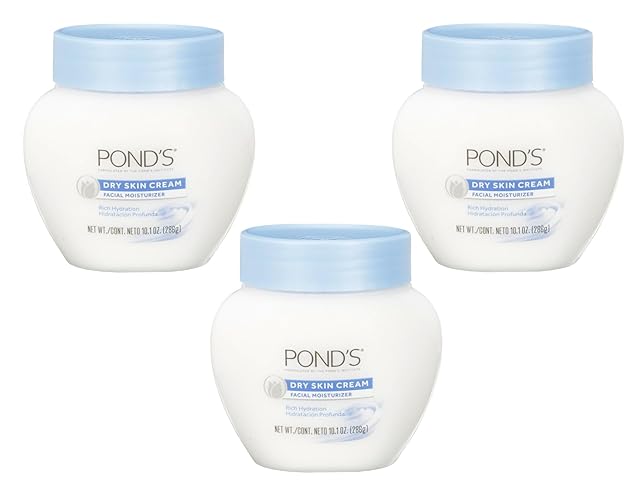 Pond'S Extra Rich Dry Skin Cream, 10.1 Oz - Hydrating Moisturizer (Pack Of 3)