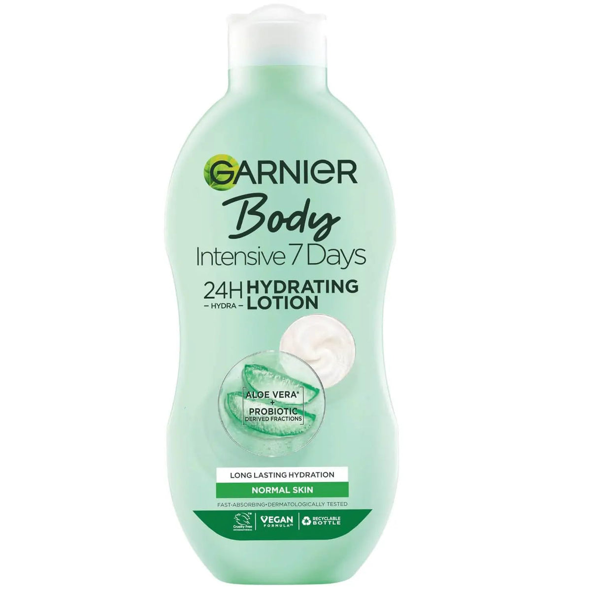 Garnier Intensive 7 Days Hydrating Lotion With Aloe Vera, 400Ml - Deep Moisture, 13.5 Oz