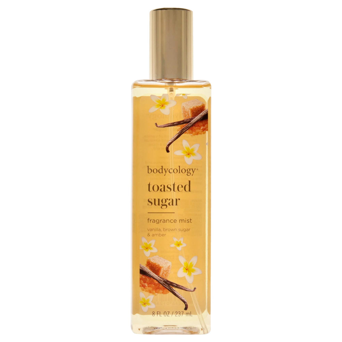 Bodycology Toasted Sugar Fragrance Mist for Women, 8 Oz - Sweet Scented Body Spray