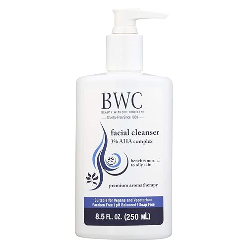 Beauty Without Cruelty Facial Cleanser 3% Aha - 8.5 Fl Oz - Gentle Exfoliating Cleanser