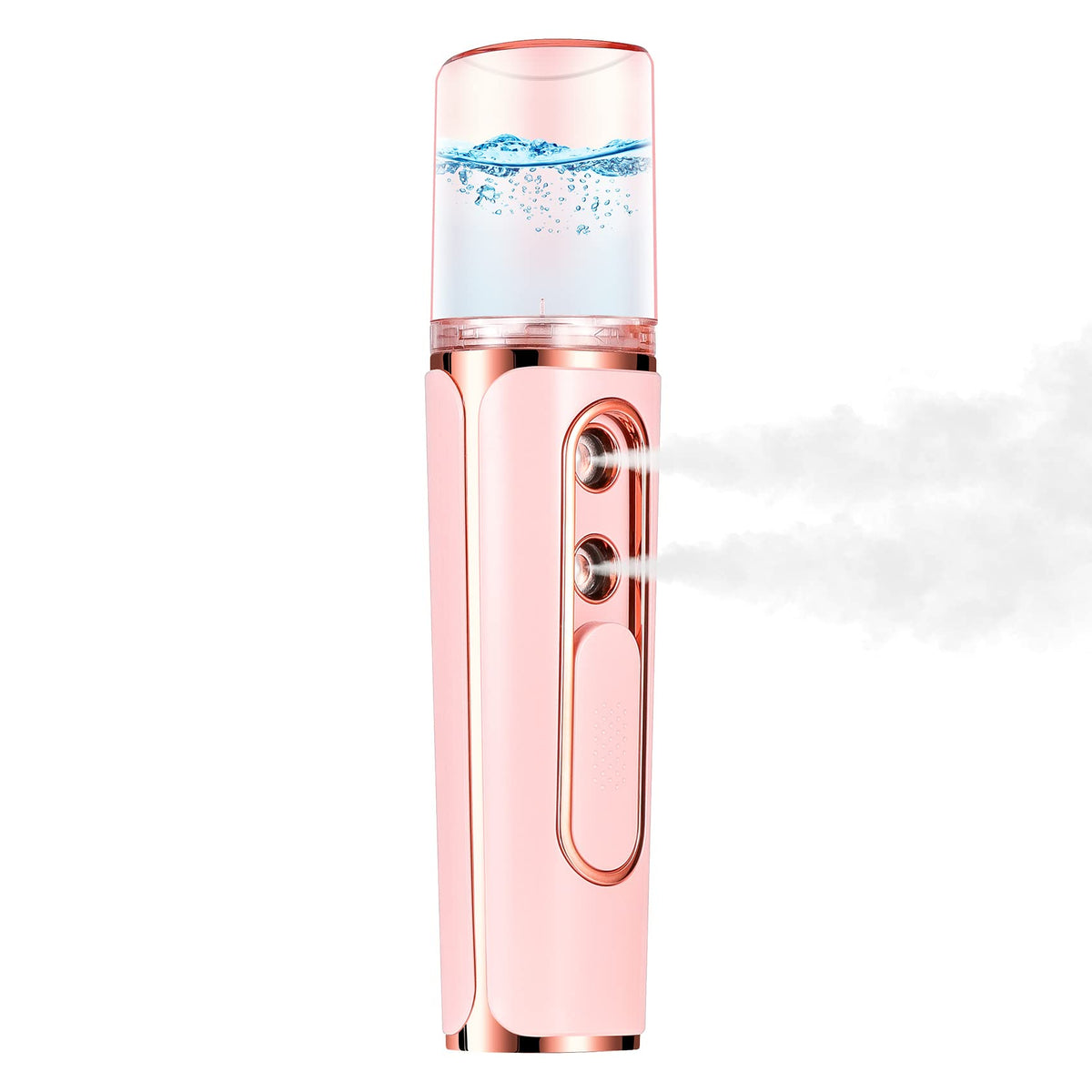 Annhuabeauty Portable Nano Facial Mister - Usb Rechargeable Cool Mist Sprayer For Makeup & Skin Care, Pink