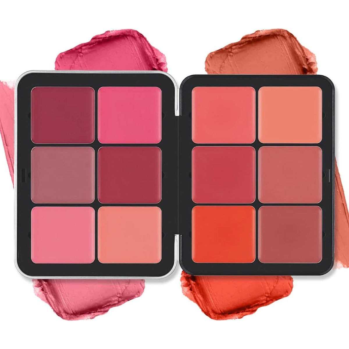 Surorain 12 Colors Blush Palette - Long-Wearing, Blendable Highlighter Makeup, Cruelty-Free