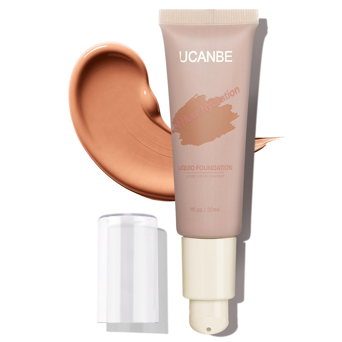 Ucanbe Matte Liquid Foundation, Medium To Full Coverage, Waterproof, Classic Tan, 1.83 Oz