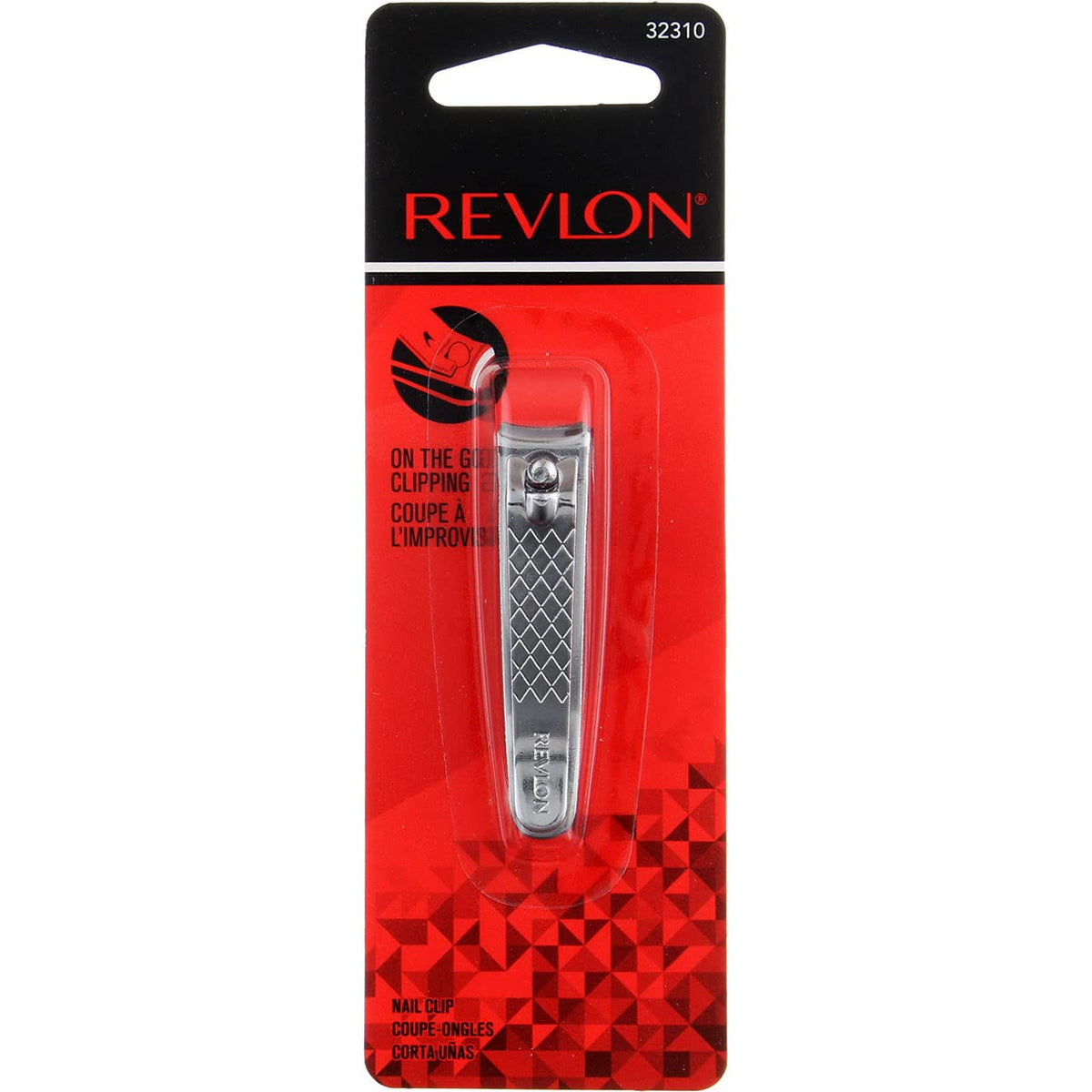 Revlon Stainless Steel Compact Nail Clipper, 6 Count - Silver, Durable & Reliable Grooming Tool