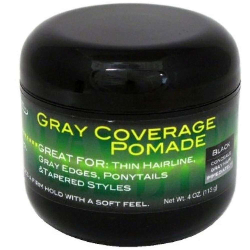 Swing It Inc. Gray Coverage Black Pomade - Non-Greasy Color Wax For Thinning Hair, 4 Oz