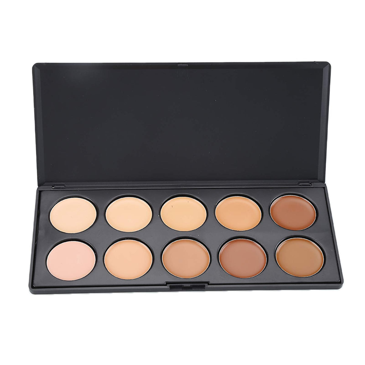 Vodisa 10 Colour Makeup Contour Palette - Cream Concealer & Highlighter Kit For Flawless Skin