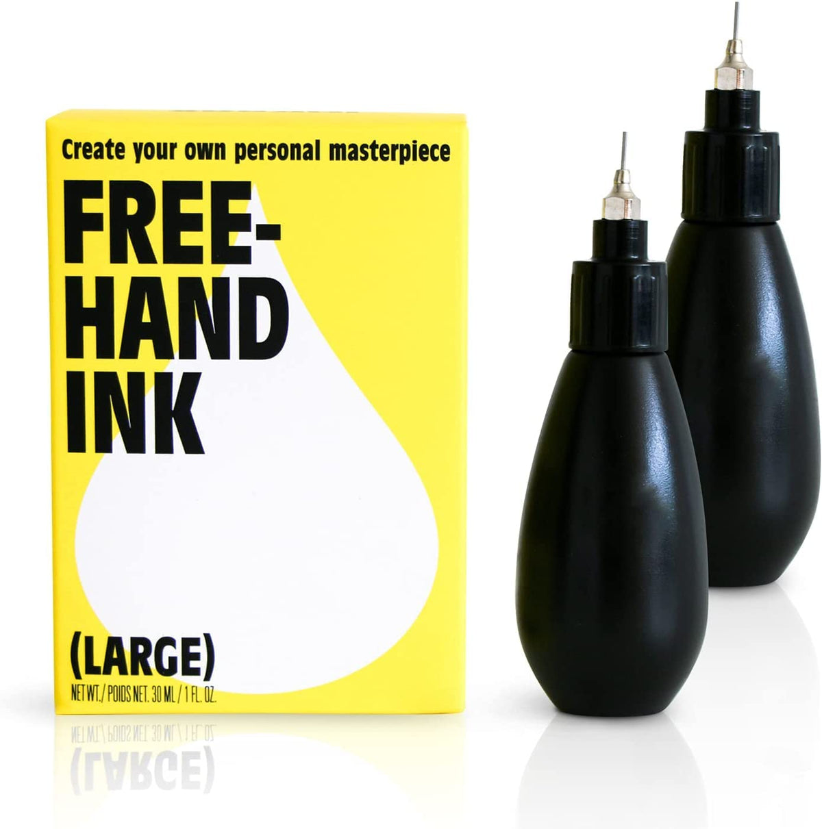 Inkbox Freehand Ink - Temporary Tattoo Kit, Long Lasting & Water-Resistant, 0.5 Fl Oz (2 Pack