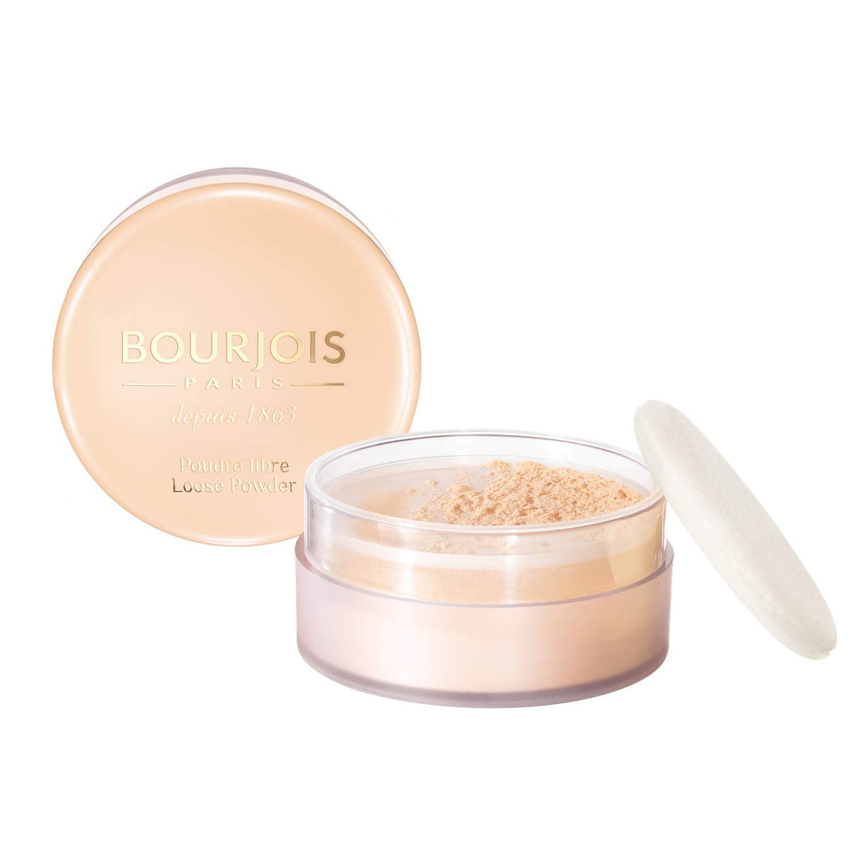 Bourjois Loose Powder - 01 Peach, Lightweight Setting Powder For A Radiant Finish