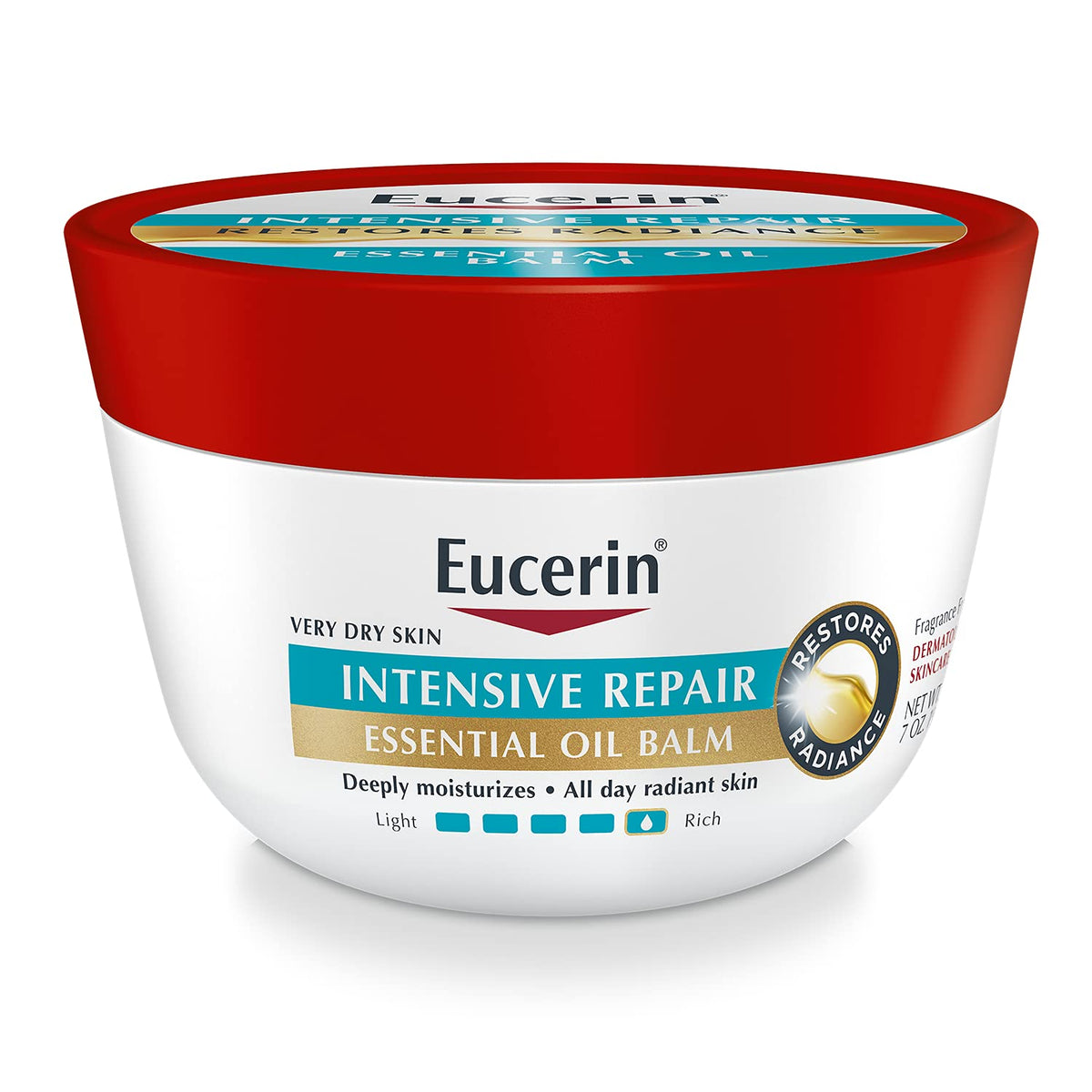 Eucerin Intensive Repair Essential Oil Balm, 7 Oz For Very Dry Skin With Shea & Sunflower Oil