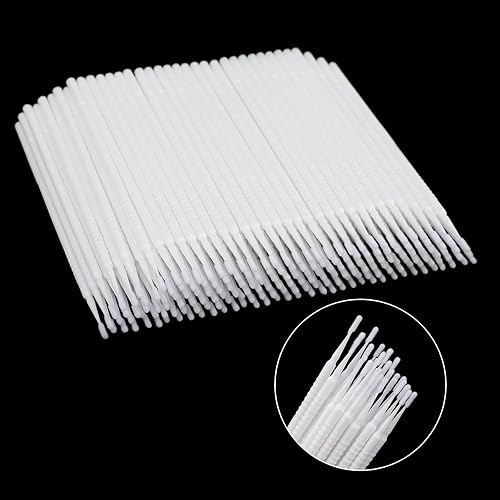 G2Plus 400Pcs Micro Cotton Swabs For Eyelash Extensions & Makeup - White Microswabs